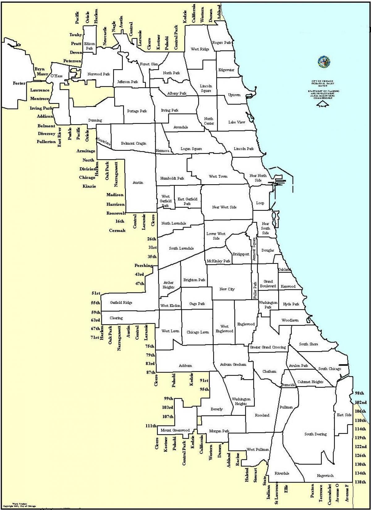 תכנון מפת שיקגו