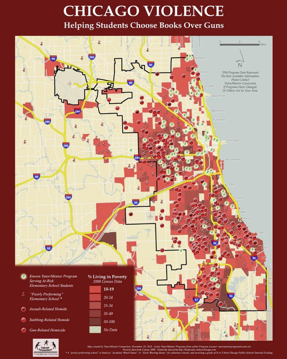 פשע מפה של שיקגו