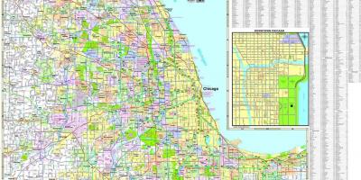 מפה של שיקגו כבישים