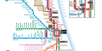 Cta מפת שיקגו